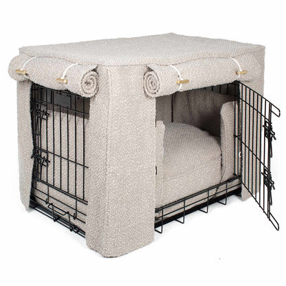 [TEST] Dog Crate Set In Mink Bouclé, view 8