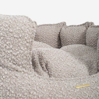 High Wall Bed For Cats With Removable Covers in Bouclé, view 18