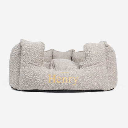 High Wall Bed For Cats With Removable Covers in Bouclé, view 17