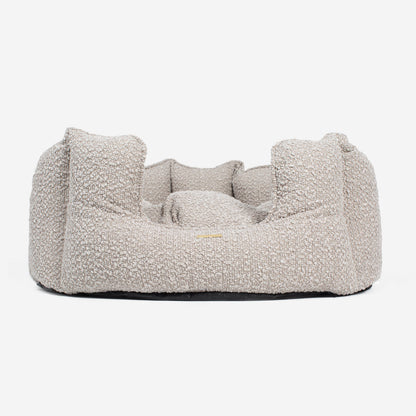 High Wall Bed For Cats With Removable Covers in Bouclé, view 16