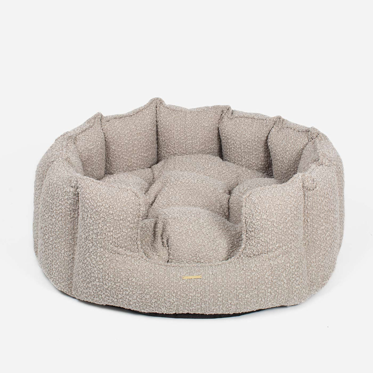 High Wall Bed With Removable Covers in Mink Bouclé, view 6