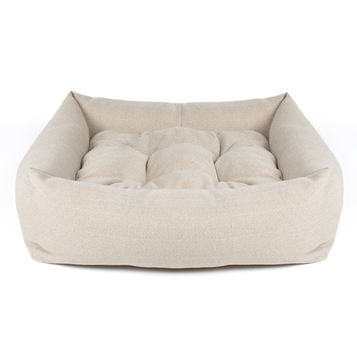 Box Bed With Removable Covers in Herringbone Tweed, view 13