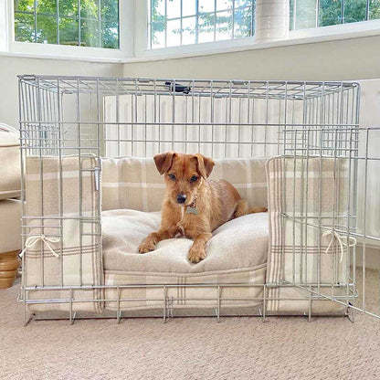 Dog Crate Bumper in Balmoral Natural Tweed, view 4