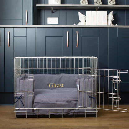 Dog Crate Bumper in Oxford Herringbone Tweed, view 6