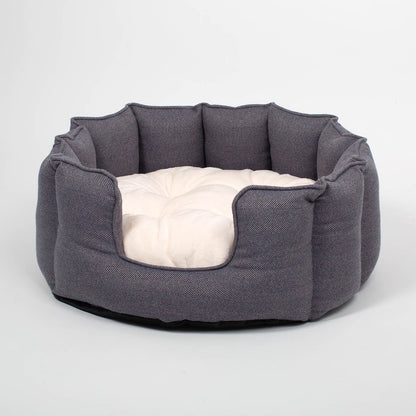 High Wall Bed With Removable Covers in Oxford Herringbone Tweed, view 5