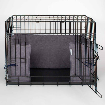 Dog Crate Bumper in Oxford Herringbone Tweed, view 9