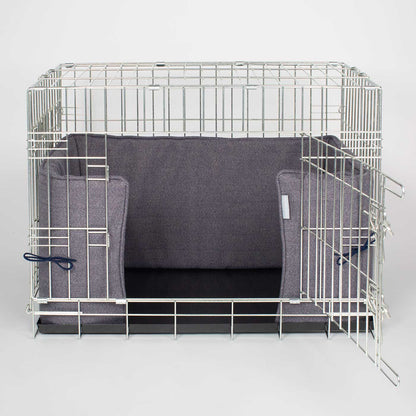 Dog Crate Bumper in Oxford Herringbone Tweed, view 8