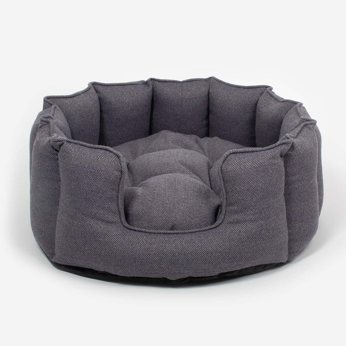 High Wall Bed With Removable Covers in Oxford Herringbone Tweed, view 7
