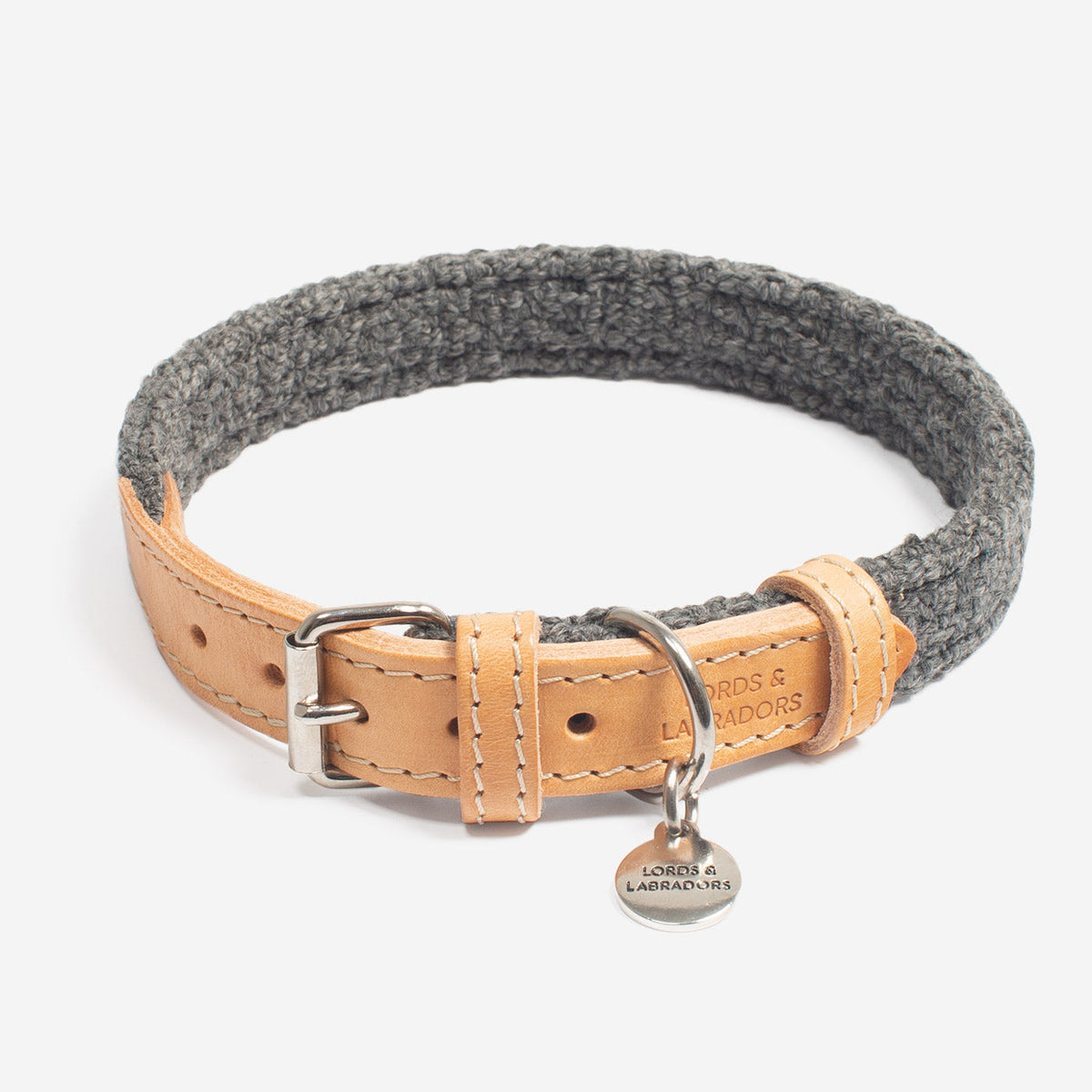 Essentials Herdwick Dog Collar in Graphite, view 9