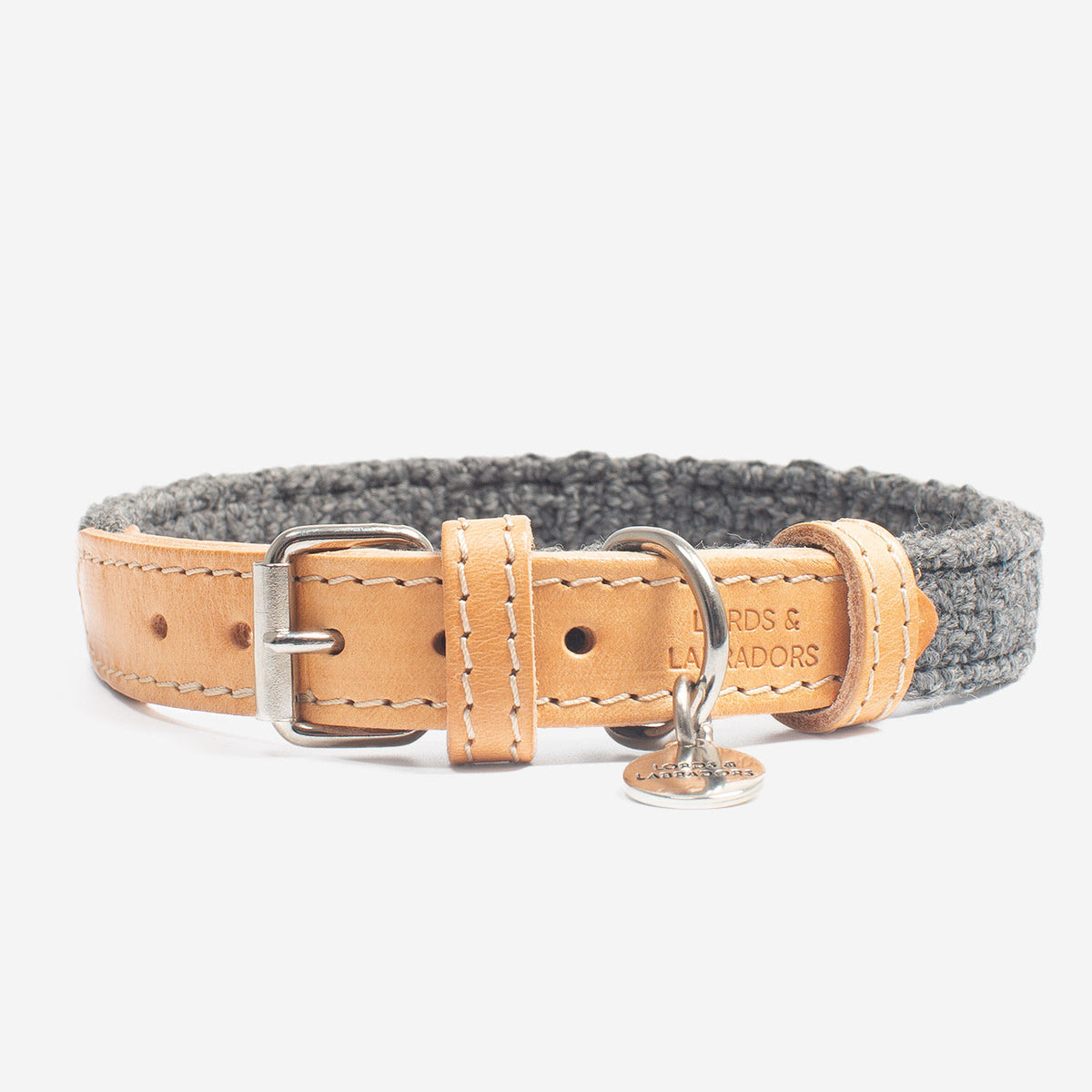 Essentials Herdwick Dog Collar in Graphite, view 10