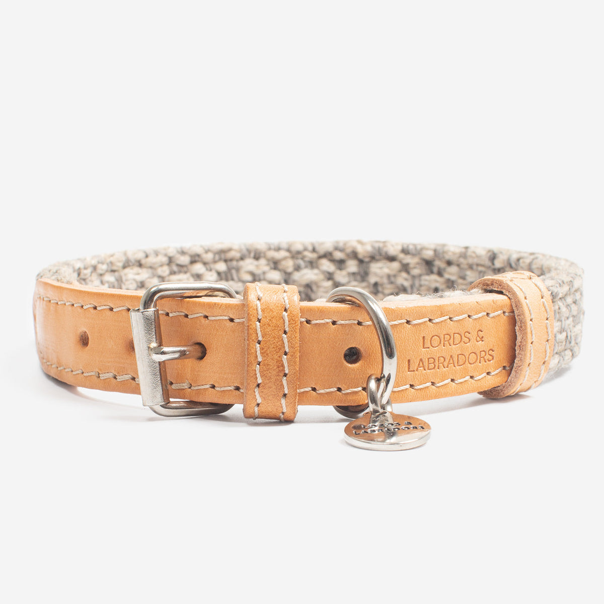 Essentials Herdwick Dog Collar in Pebble, view 4