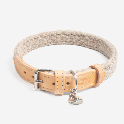 Essentials Herdwick Dog Collar in Sandstone, view 3