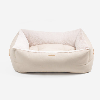 Essentials Twill Box Bed in Linen, view 7