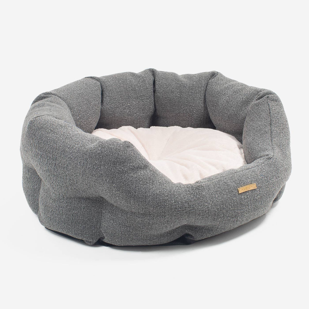 Essentials Herdwick Oval Bed in Graphite, view 5