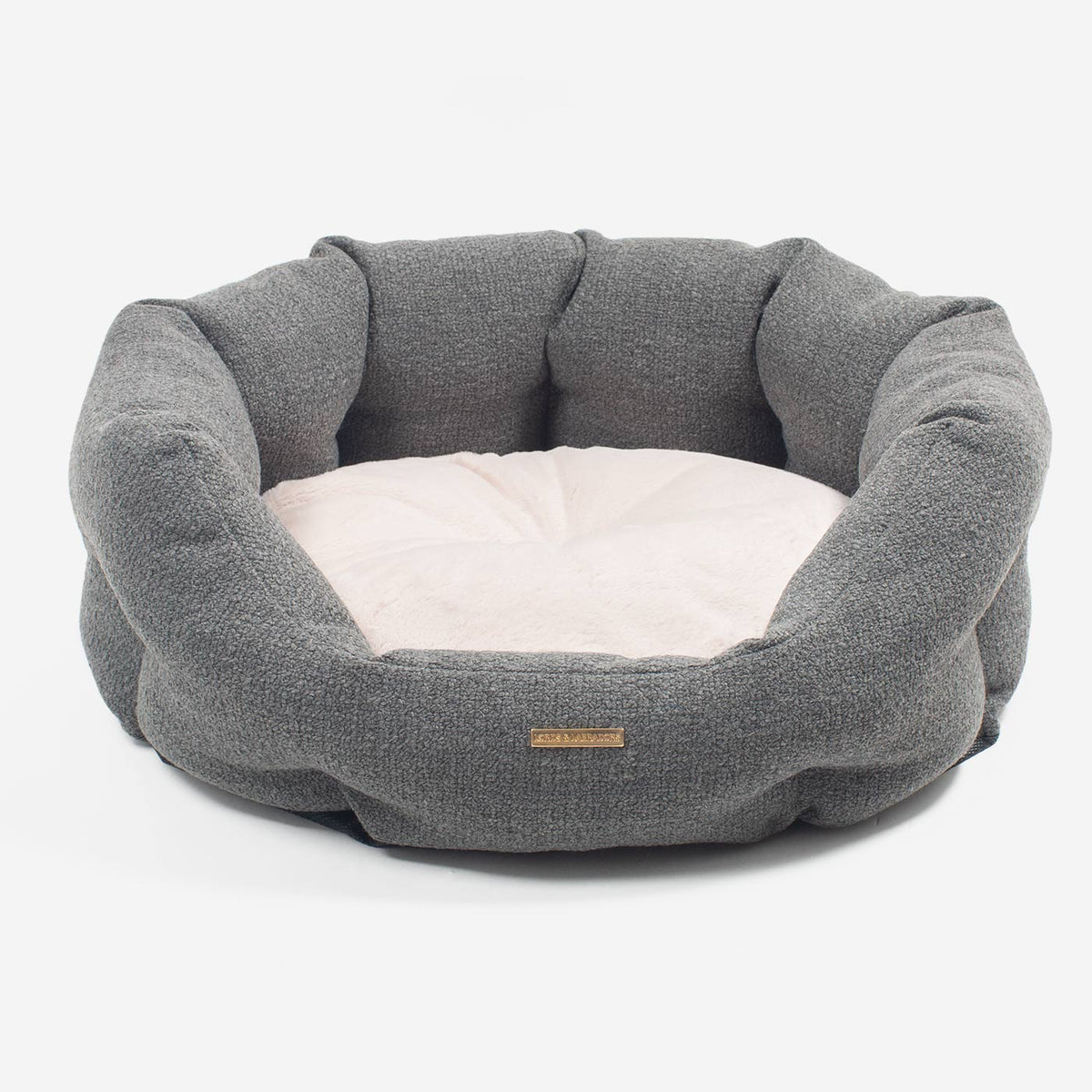 Essentials Herdwick Oval Bed in Graphite, view 4