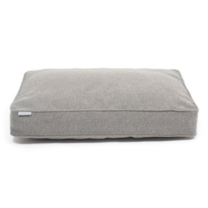 Dog Cushion in Pewter Herringbone Tweed, view 8