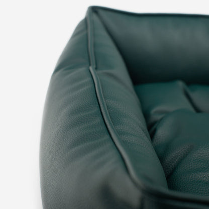 Box Bed With Removable Covers in Rhino Tough Forest Faux Leather, view 8