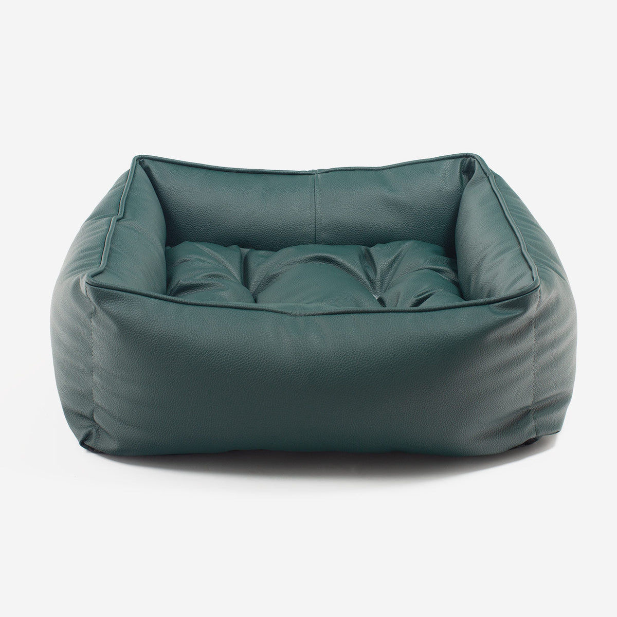 Box Bed With Removable Covers in Rhino Tough Forest Faux Leather, view 6