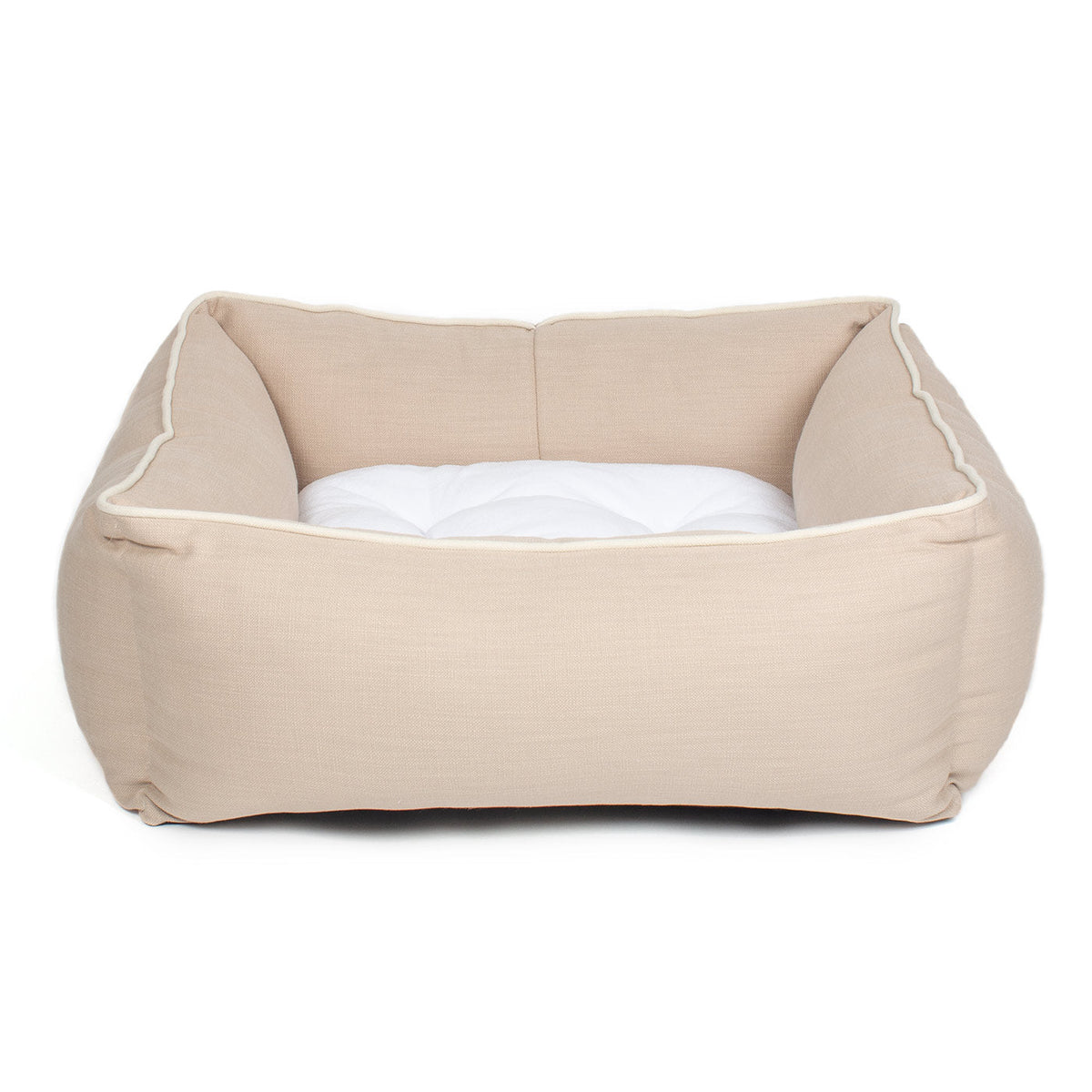 Box Bed With Removable Covers in Savanna Oatmeal, view 9
