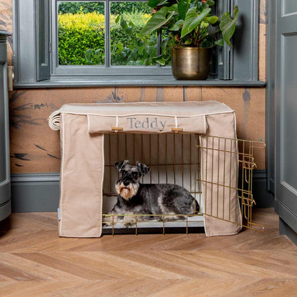 Dog Crate Cover In Savanna Oatmeal, view 12