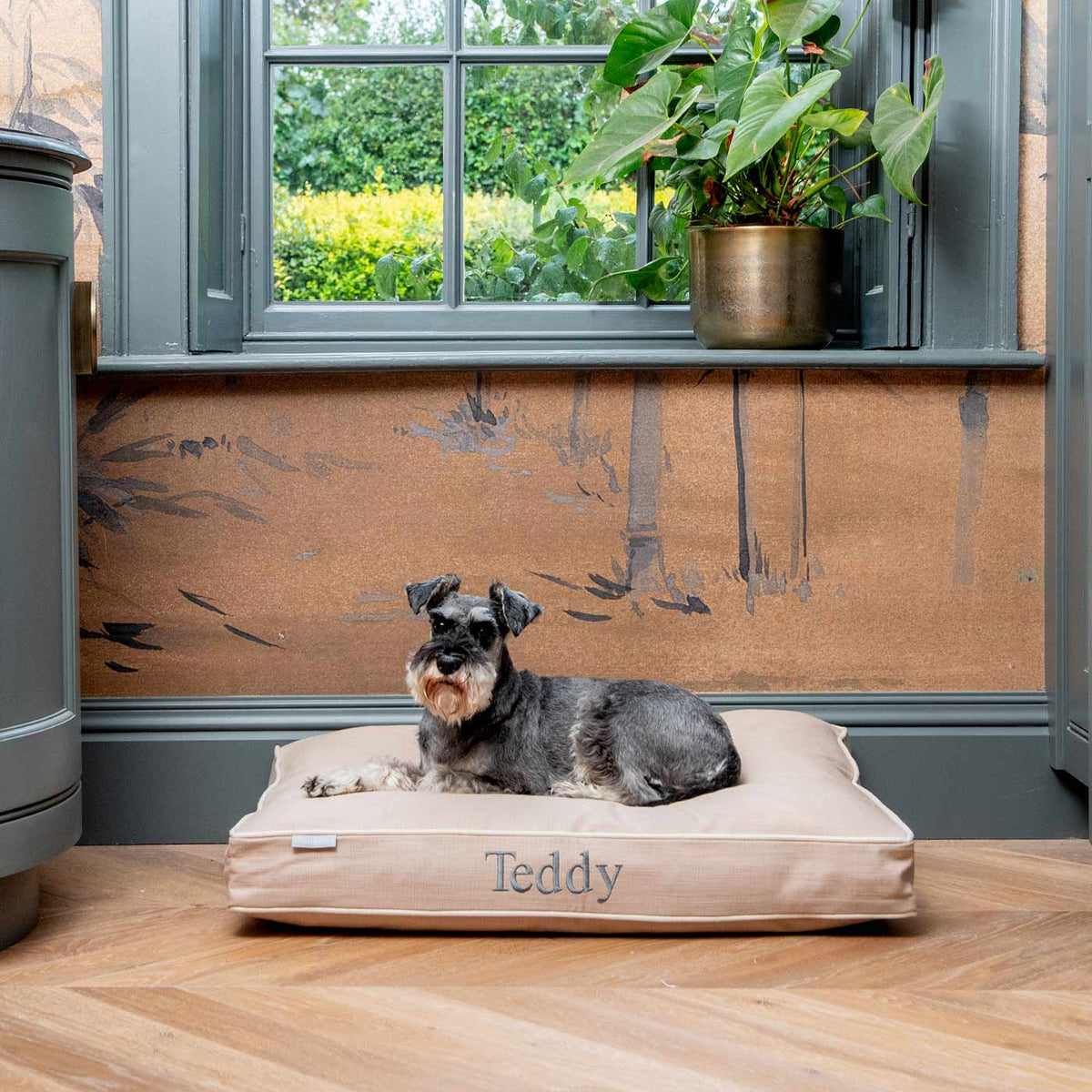 Dog Cushion in Savanna Oatmeal, view 10