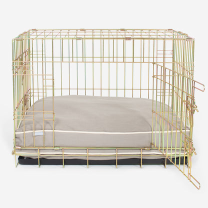Gold Dog Crate with Cushion in Savanna, view 5