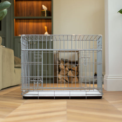 Sliding Door Dog Crate in Grey, view 9