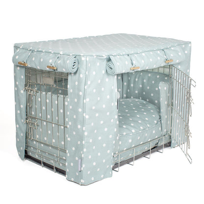 Dog Crate Set in Duck Egg Spot, view 16