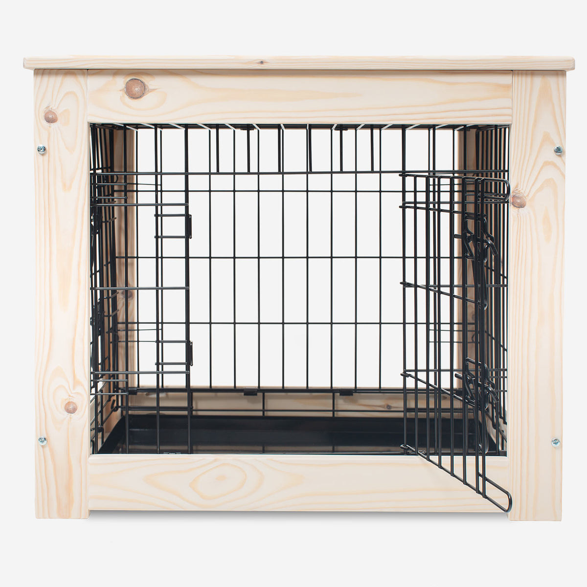 Wooden Salcombe Metal Crate Surround