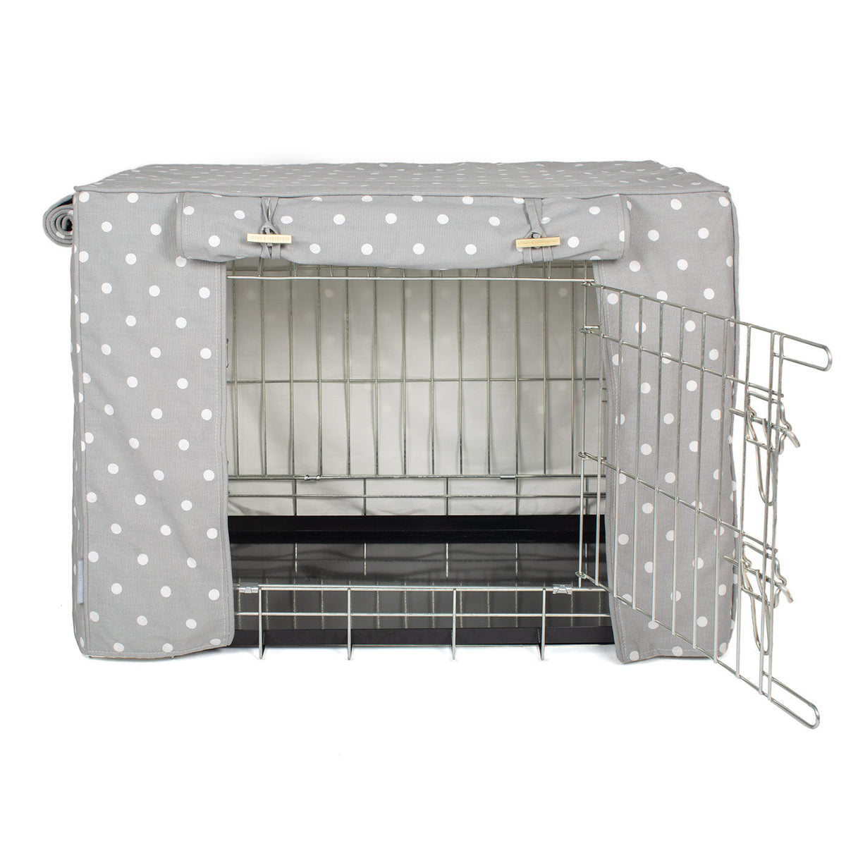 Dog Crate Cover in Grey Spot, view 12