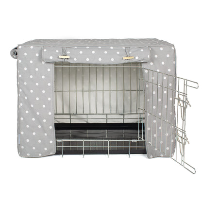 Dog Crate Cover in Grey Spot, view 12
