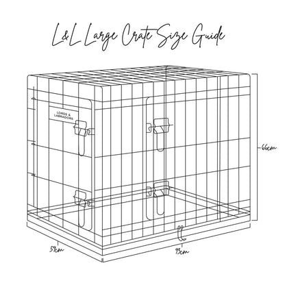 Heavy Duty Deluxe Dog Crate in Silver, view 13