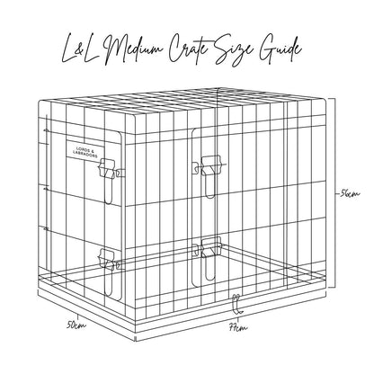 Heavy Duty Deluxe Dog Crate in Silver, view 12
