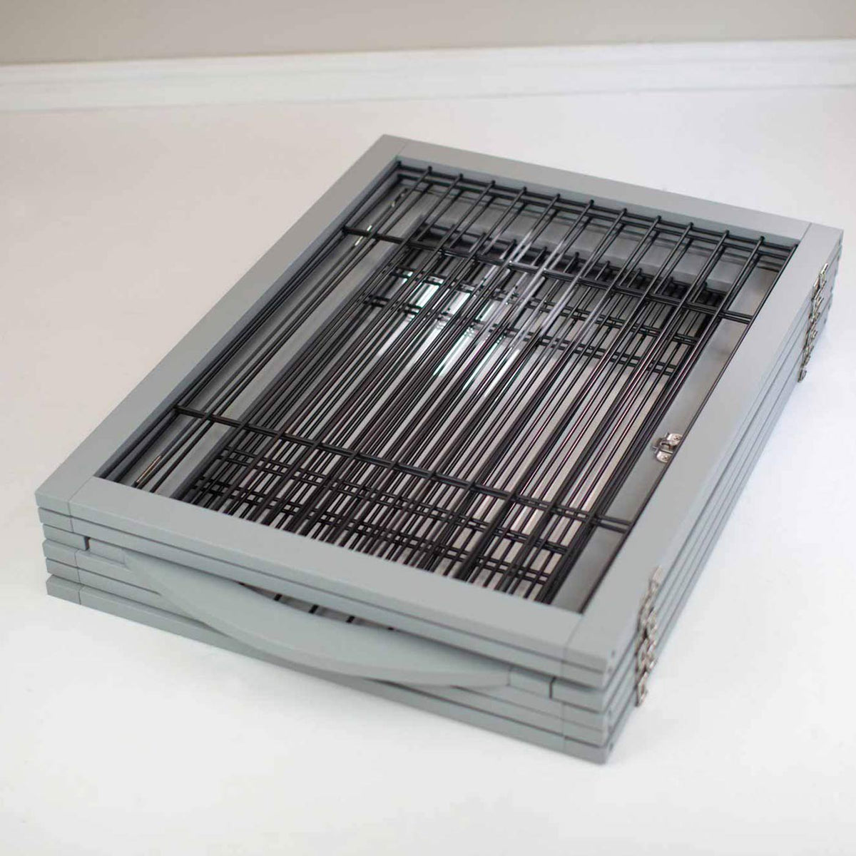 Grey Wooden Puppy Play Pen, view 11