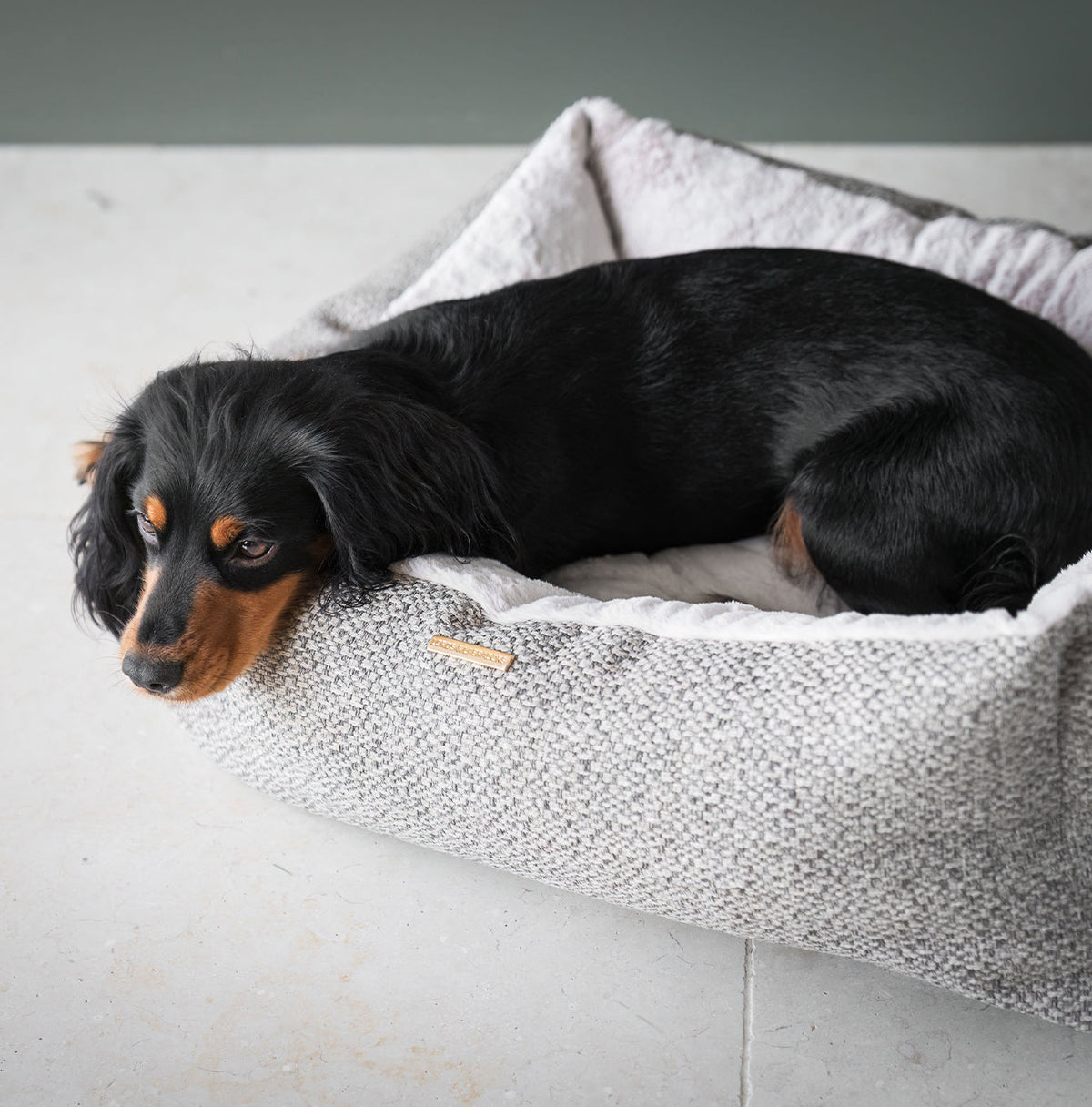 Essentials Herdwick Box Bed in Pebble, view 4
