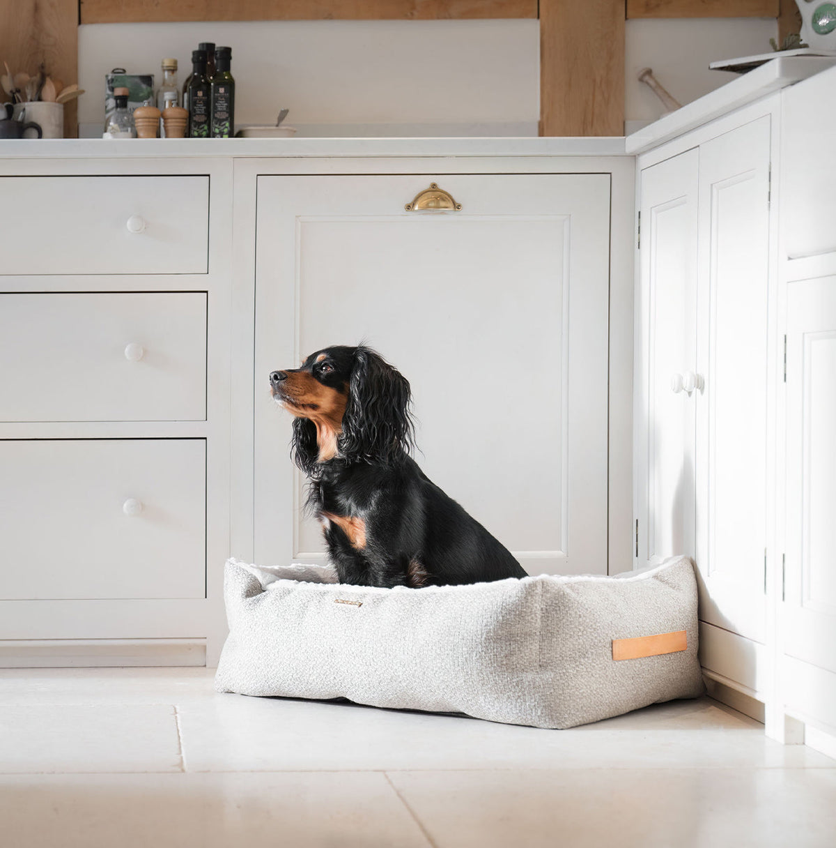Essentials Herdwick Box Bed in Sandstone