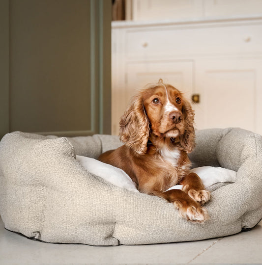 Essentials Herdwick Oval Bed in Sandstone