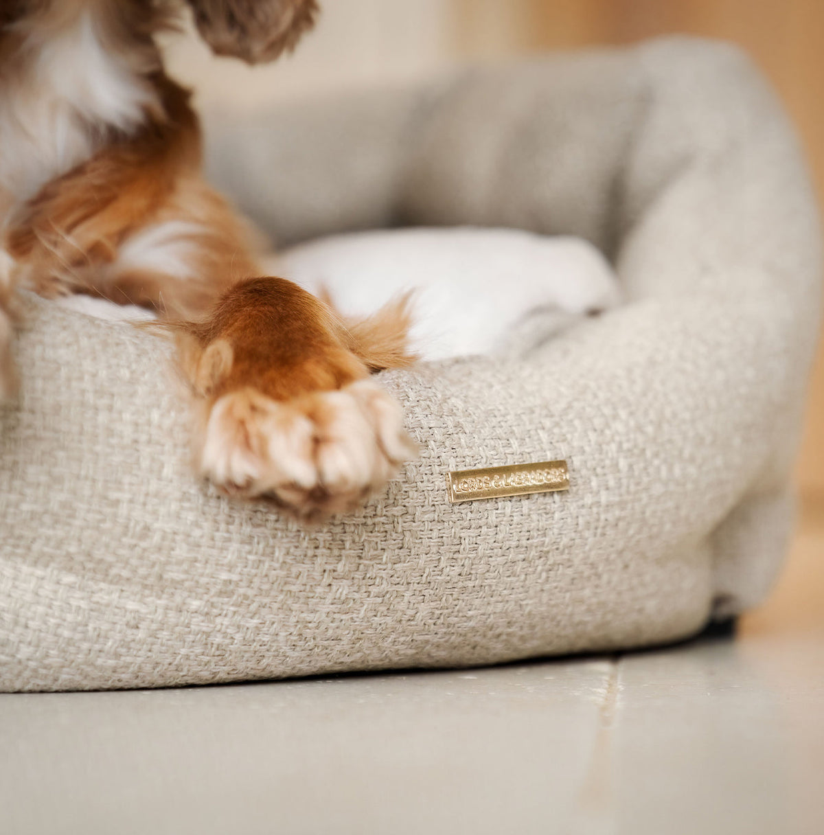Essentials Herdwick Oval Bed in Sandstone, view 2