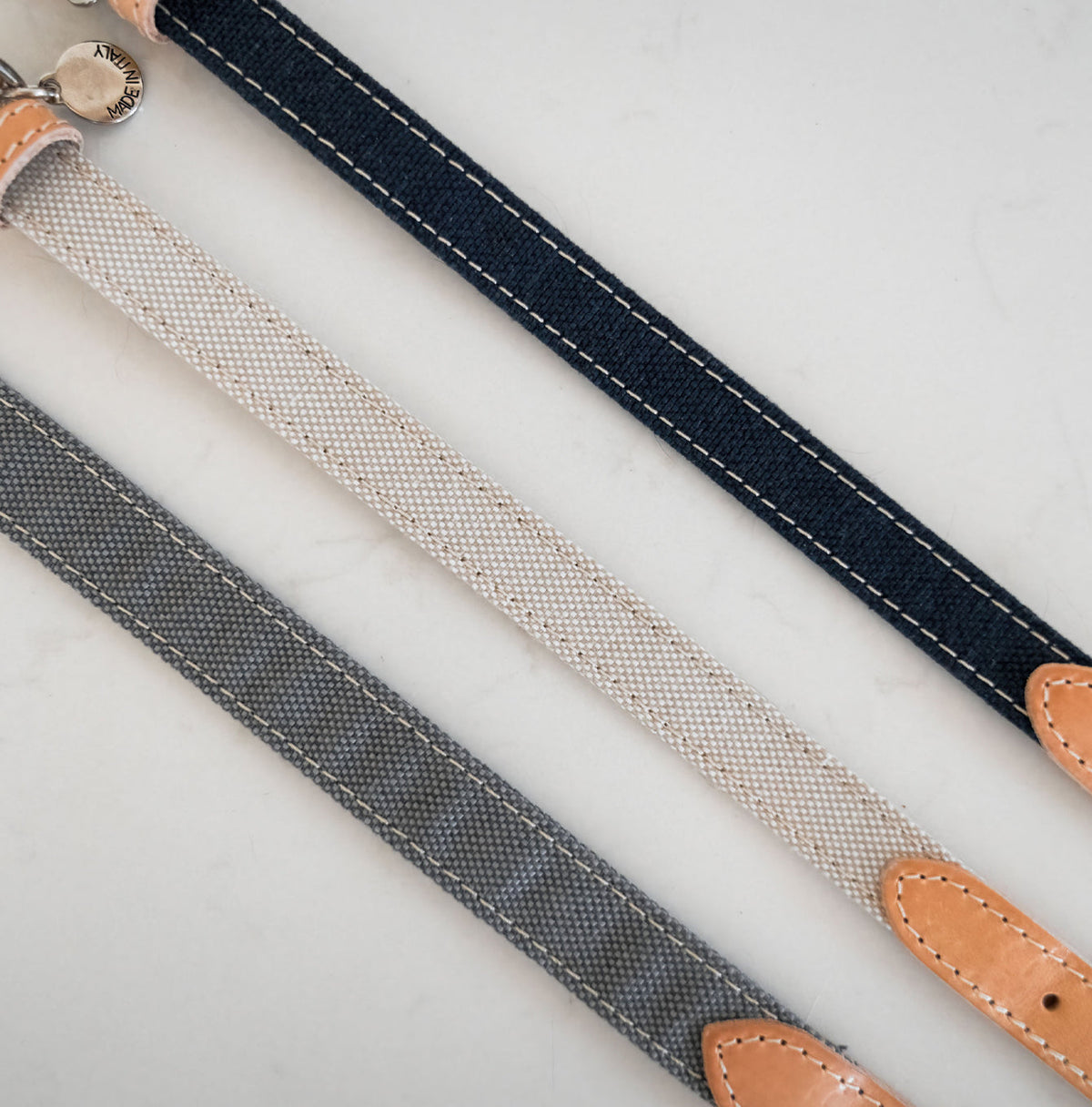 Essentials Twill Dog Collar in Linen, view 8