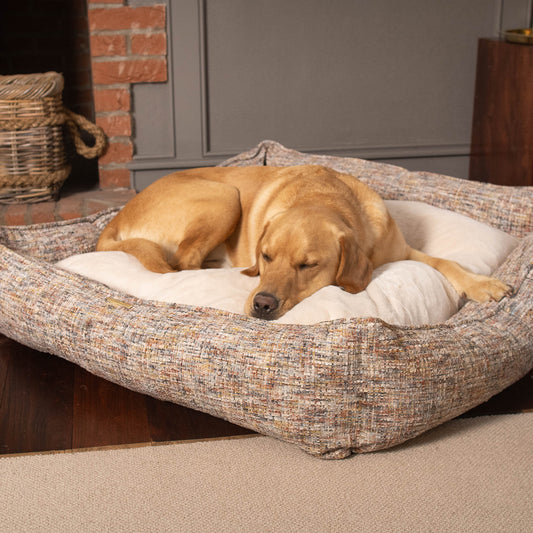 Box Bed With Removable Cover in Opal Minerals