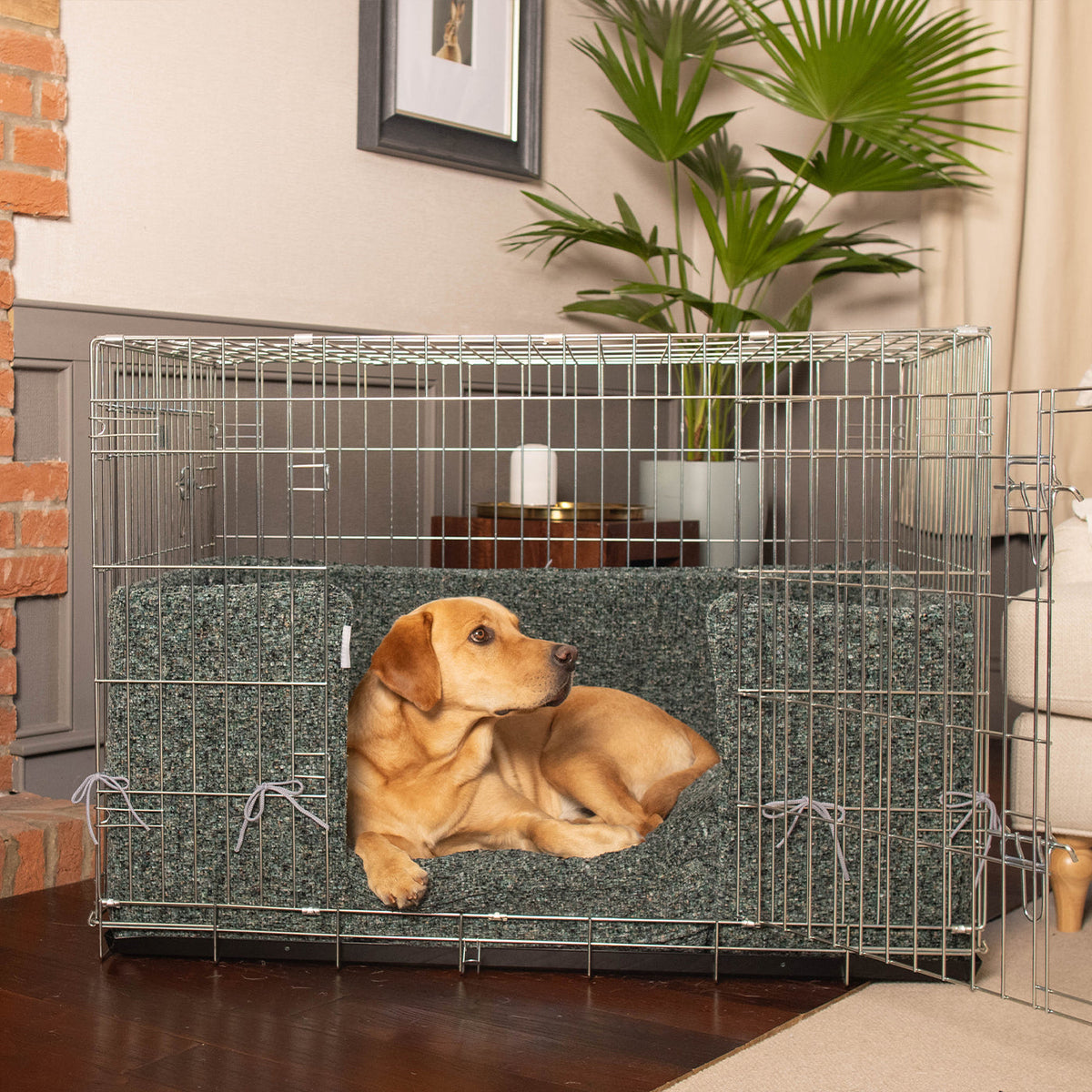 Dog Crate Bumper in Emerald Minerals, view 2