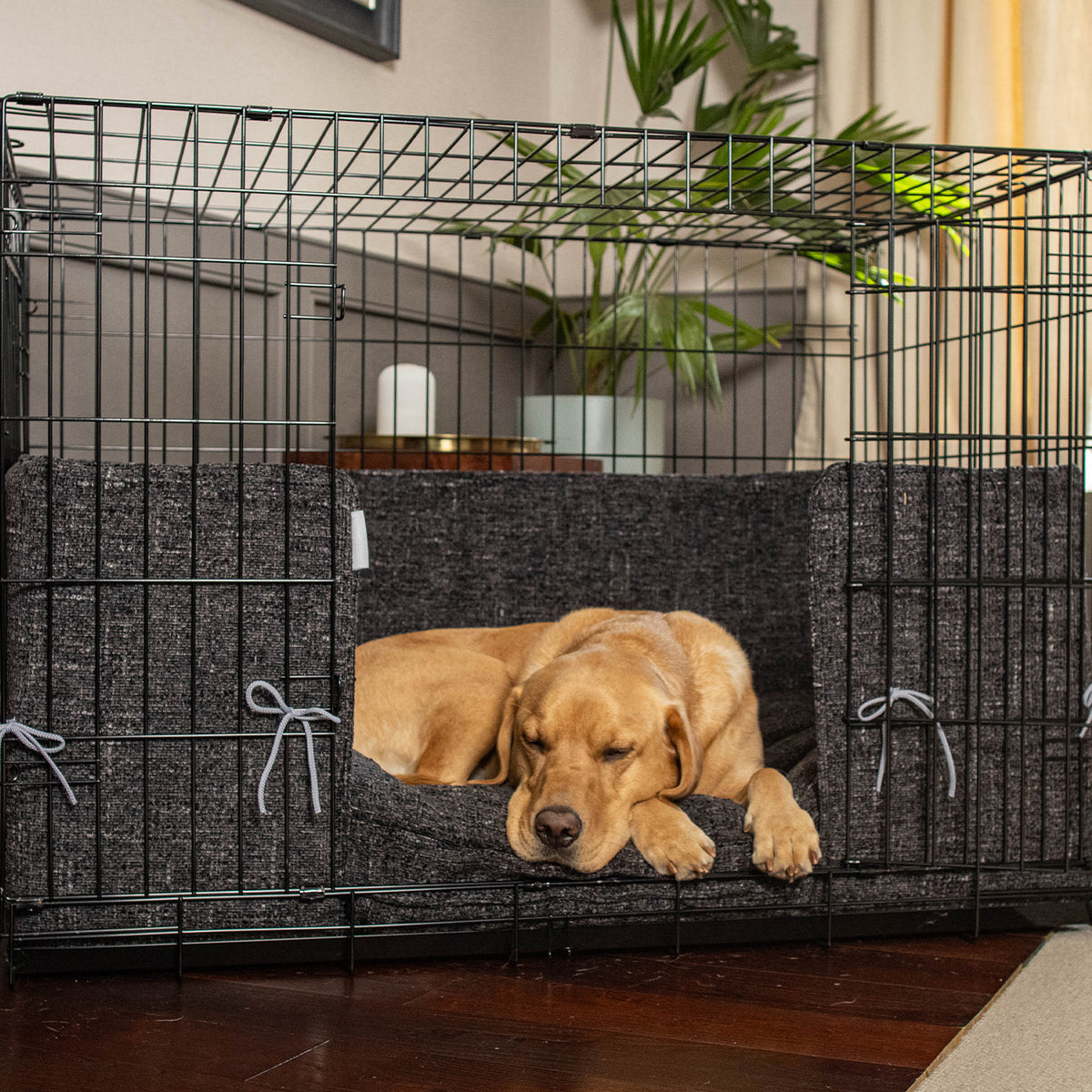Dog Crate Bumper in Obsidian Minerals, view 2