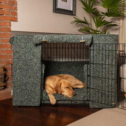 Dog Crate Set In Emerald Minerals