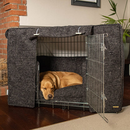 Dog Crate Set In Obsidian Minerals, view 3
