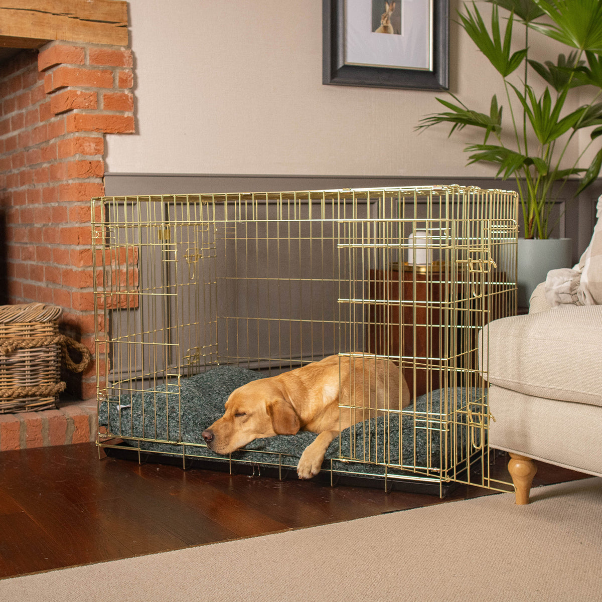 Dog Cushion in Emerald Minerals, view 3