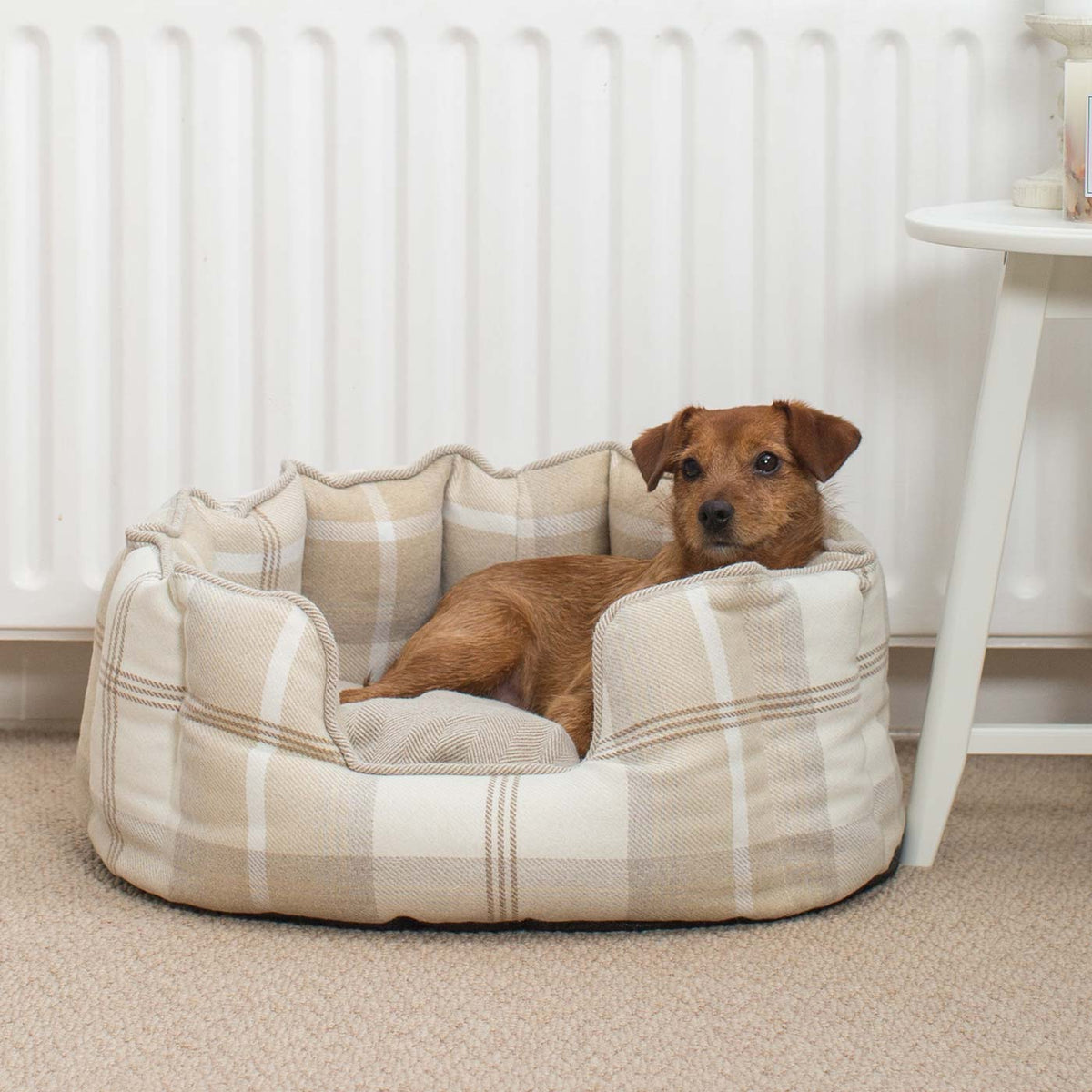 High Wall Bed With Removable Covers in Balmoral Natural Tweed, view 4