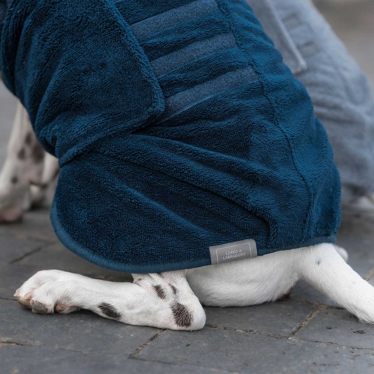 Bamboo Drying Coat in Navy, view 12