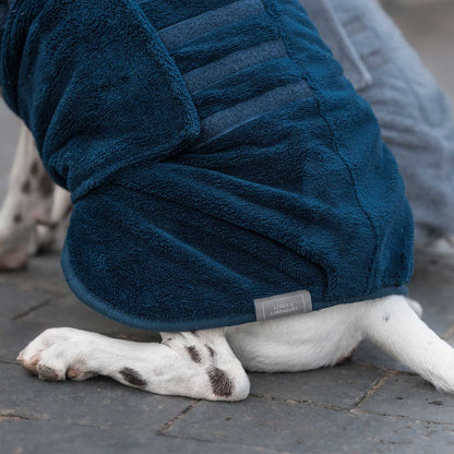 Bamboo Drying Coat in Navy, view 12