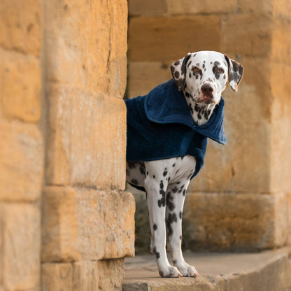 Bamboo Drying Coat in Navy, view 3