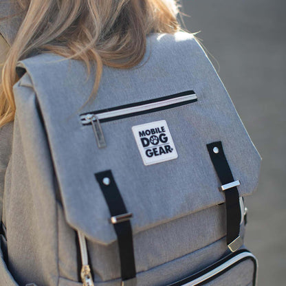 Mobile Dog Gear Grey One Flap Week Away BackPack, view 3